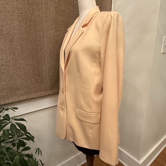 Appleseed's Vintage Wool Jacket Size‎ 14 Blazer Coat Butter Yellow - Picture 6 of 9